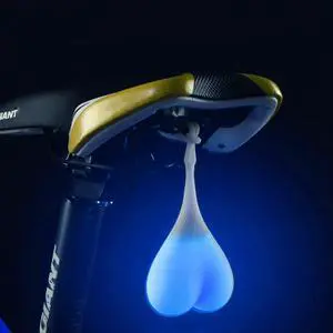 Carrofix Bicycle Tail Light Egg Light Creative Silicone Riding Night Safety Waterproof LED Warning Light Blue Carrofix Bicycle Tail Light Egg Light Creative Silicone Riding Night Safety Waterproof LED Warning Light Blue