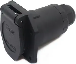 CARROFIX RV Blade 7-Way Replacement Trailer Socket - Vehicle End 7-Pin Trailer Light Connector Adapter