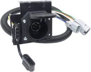 CARROFIX Multi-Towing 7-Way Blade and 4-Way Flat Vehicle Trailer Connector Wiring Harness Fits for 2007-2013 Toyota Tundra with Factory Tow Package