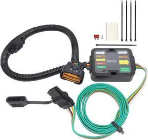 Vehicle-Side Wiring Harness Kit w/ 4 Pin Flat Trailer Connector for Hyundai KIA