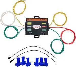 CARROFIX LED Compatible 2 Wire to 3 Wire Trailer Tail Light Converter Electrical Adapter