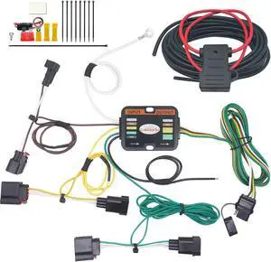 CARROFIX Custom Fit Vehicle Taillight Wiring Harness with 4 Way Flat Trailer Connector for 2014 - 2022 Jeep, Grand Cherokee