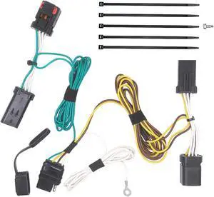 CARROFIX Custom Fit T-Connector Harness 4 Way Flat Trailer Hitch Wiring Vehicle-Side 4 Pole Flat Connector, Compatible with 2004 - 2007 Chrysler Town & Country, 2004 - 2007 Dodge Caravan, 2004 - 2007