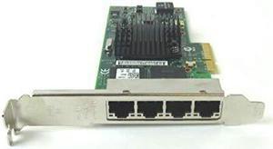 THGMP DELL NIC Intel i350-T4 4-Port PCI-E 2.1 x4 1GbE 4x RJ45 Full-Height P