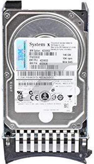 New IBM 146GB 10K RPM SAS 6Gbs SFF Slim 2.5" Hot Swap Hard Drive 42D0633 42D0636