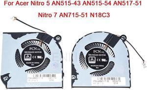 Notebook PC Fans Radiator Cooler GPU CPU Cooling Fan For Acer Nitro 5 AN515-43 AN515-54 AN517-51 Nitro7 AN715-51 N18C3 New