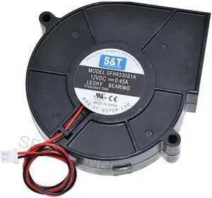 For S&T Cooler SFH9330S1A DC12V 0.45A 2-Pin Cooling Fan