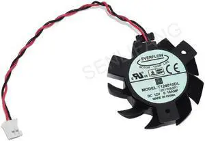 Well Tested EVERFLOW T124010DL DC12V 0.1A  Graphics Cooling Fan