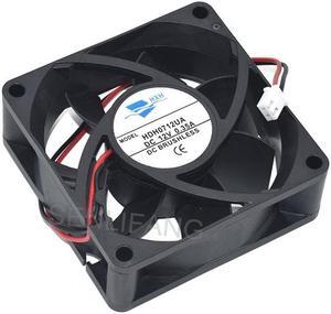Brand New Cooler HDH0712UA For HXH DC12V 0.35A 2 Wires Square Cooling 70x70x25MM 7025 Fan