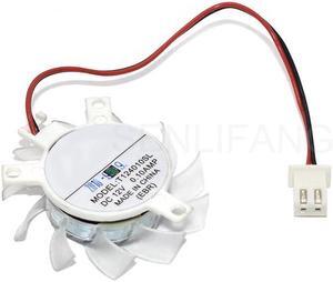 Brand New Cooler T124010SL R124010SL 37mm 23x29x29mm 12V 0.10A 2Pin For Gigabyte GT210 Card Cooling Fan
