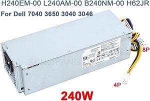 New Power Supply 8Pin 240W H240EM-00 B240AM-00 B240EM-00 D240ED-00 H62JR For Dell Optiplex 3040 3046 3050 5040 7040 7050 V3250