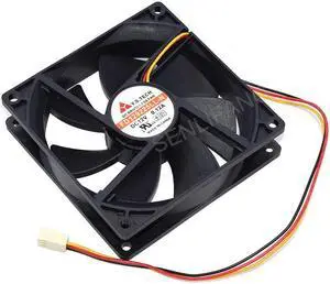 New Fully Tested For Y.S Tech FD129225LL-N DC 12V 0.12A 90x90x25mm 3-wire Server Cooling Fan