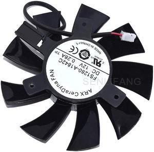 New For ARX FS1280-A1842C 12 V 0.28 A DC 75 MM C.T.C 40 MM Two-Wire Frameless Video Card Fan