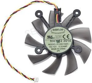 For ASUS GTS250 HD4870 GTX550TI 750 460 560 6670 6850 7770 7850 Graphics Card Cooling Fan DC12V 0.32A 3-Line R128015BH