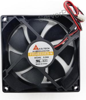 NEW for Y.S TECH FD249225ES-N DC 24V 0.24A 92x92x25mm Server Cooler Fan