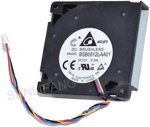 For Delta BSB0512LAA01 DC12V 0.10A 5cm Four Lines Blower Turbo Cooler CPU Cooling Fan Pulled