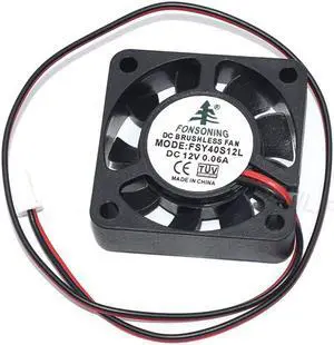 New DC12V 0.06A 4cm 40*40*10mm 2Pin For FONSONING 4010 FSY40S12L Mute Cooling Fan