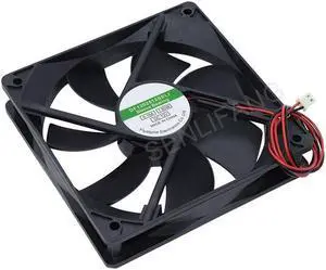 For Alpine Cooler DF1202512SELI 120*120*25mm PSU Chassis Fan  DC 12V 0.16A 1.92W  Two Lines Computer Cooling Well Tested