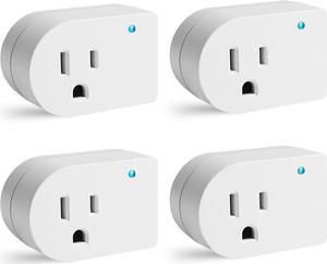 Single Surge Protector Plug, Grounded Outlet Wall Tap Adapter with Indicator Light, 1 Outlet,245J/125V, UL, White, 4Pack