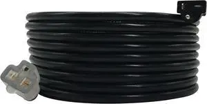 25 Ft NEMA 5-20 Plug to 5-20 Connector Extension Power Cord,20A/125V,12/3 SJTW,T Blade Power Cord,Black