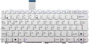 New White LA Latin Spanish Keyboard For ASUS Eee PC 1015T 1015Tx 1016P 1016PT 1018P 1018PB 1025C 1025CE R011CX R011PX R015PX R051B R051BX R051CX R051E R051P R051PD R051PED R051PEM R051PN