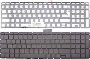 New Black Backlit US English Keyboard red font For HP Pavilion Gaming 15ak100 Star Wars Special Edition 15an000 ENVY 15ae000 15ae100 Touch 15ah000 15ah100 15aq000 x360 15aq100