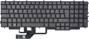 New Black Backlit UK English Keyboard 4zone RGB For Dell Alienware m17 R3 R4