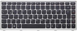 New Black TR Turkish Keyboard Silver Gray Frame For Lenovo ideapad U310
