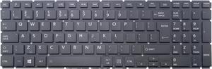 New Black Backlit US-Intl English Keyboard For Toshiba Satellite L70-C P50-C P50D-C P50T-C Radius P50W-B P50W-C P55W-B P55W-C S50-B S50-C S50D-B S50DT-B S50T-B S50T-C S50W-C S55-B S55-C