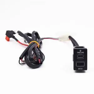 Acaigel 18W Car Charger Type-C+Qc3.0 Fast Charging For  Honda Accord Civic City Fit Cr-V