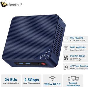 Beelink EQ12 Mini Pc Intel 12th Alder Lake N100 Processor DDR5 16G SSD 500G Windows11 Wifi6 BT5.2 For Gaming Office Home