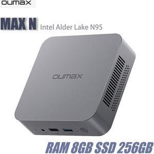 OUMAX MAX N Office Mini Pc Intel N95 8GB 16GB DDR4 256GB 512GB SSD WIFI5 BT5.0 Portable Desktop Video Gaming Computer Laptop