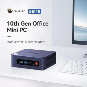 Beelink SEi10 Mini PC Intel Gen i5 1035G7 SEi12 12450H DDR4 3200MHz RAM 16G SSD 500G/1T Wifi6 4K BT5.2 Desktop Gaming Computer