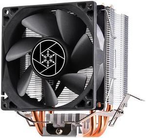 Silverstone KR02 LGA115X/1366/2011/2066 and AM2/AM3/AM4/FM1/FM2 CPU Cooler with 92mm Fan