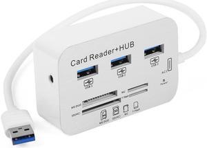 Dark USB 3.0 HUB Multi Card Reader And 3xUSB 3.0 HUB