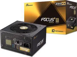 Seasonic FOCUS 650W 80+ GOLD Fully Modular Power Supply SSR-650FX - FOCUS GX-650