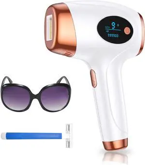 Laser Hair Removal, IPL Permanent Hair Removal for Women 999900 Flashes 9 Energy Levels Body Hair Removal Device