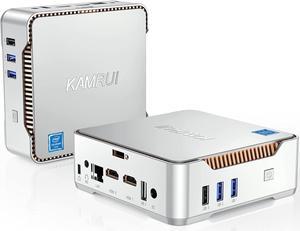 KAMRUI 4K Mini PC 16GB RAM 512GB SSD ROM, Intel 11th Celeron N5105 4 Core Processor,WIN11 PRO, WiFI/BT,Gaming,Office