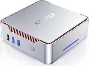 KAMRUI 4K Mini PC 12GB RAM 256GB SSD ROM, Intel 11th Celeron N5105 4 Core Processor,WIN11 PRO, WiFI/BT,Gaming,Office