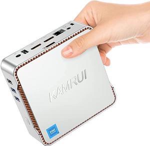 KAMRUI GK3 Plus Mini PC,12th Intel Alder Lake- N95 (up to 3.4GHz) 8GB RAM 256GB M.2 SSD Mini PC Windows 11 Pro, Gigabit Ethernet, 4K UHD, Dual Wi-Fi, BT 4.2 Home/Business Mini Desktop Computer