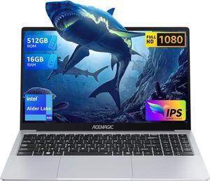 ACEMAGIC 17.3 inch Laptop Computer, Windows 11 Laptop with Intel Quad-12th Alder Lake N97(Up to 3.4GHz), 16GB DDR4 512GB SSD,1080P FHD Display, WiFi, BT5.0, USB3.2, Type_C,Metal Shell,Silver