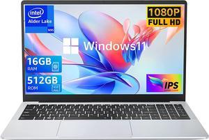 ACEMAGIC Laptop Computer, 16GB DDR4 512GB SSD, 15.6 Inch Laptop with Intel Quad-Core N95(Up to 3.4GHz), Metal Shell, BT5.0, 5G WiFi, USB3.2, Type_C, Webcam, Long Battery Life, 180° Open Angle