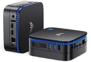 KAMRUI Mini PC AK1 Plus, Intel N100 12th Gen Processor Mini Desktop Computer, 12GB RAM 256GB SSD, Dual 4K HDMI Small PC, 2.4/5G WiFi, Bluetooth, Business/Office/HTPC