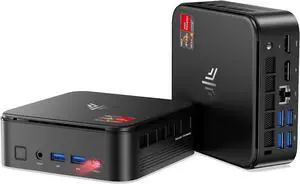 KAMRUI E3B Mini PC AMD Ryzen 7 5825U (8C/16T, Up to 4.5GHz), 16GB DDR4 RAM, 512GB SSD, WiFi 6, BT 5.2, HDMI 2.0/DP 1.4/USB-C 4K@60Hz, Triple Display, Windows 11 Pro