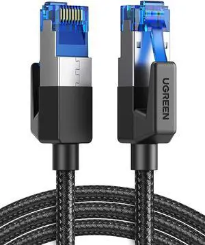 UGREEN Cat 8 Ethernet Cable High Speed Braided 40Gbps 2000Mhz Network Cord Cat8 RJ45 Shielded Indoor Heavy Duty LAN Cables Compatible for Gaming PC PS5 PS4 PS3 Xbox Modem Router 6FT UGREEN Cat 8 Ethernet Cable High Speed Braided 40Gbps 2000Mhz Network Cord Cat8 RJ45 Shielded Indoor Heavy Duty LAN Cables Compatible for Gaming PC PS5 PS4 PS3 Xbox Modem Router 6FT