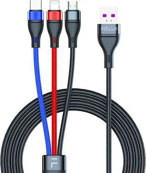 FIELUX 3 In 1 40W Fast Charging 5A Cable