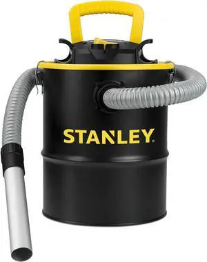 STANLEY Ash Vacuum Cleaner, Portable 4 Gallon Capacity Ash Vac Canister, Powerful 4 Peak HP Horsepower Motor, Ideal for Pellet Stoves, BBQ Grills, Wood Stoves, Fireplaces, Fire Pits, SL-18184