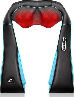 Back Neck Shoulder Massager with Heat - Deep Tissue Kneading Electric Back Massage for Neck, Back, Shoulder, Waist, Foot - Shiatsu Full Body Massage, Relax Gift for Her/Him/Friend/Dad/Mom