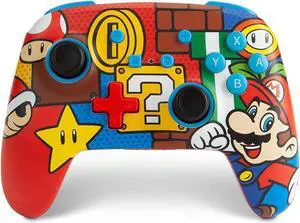 PowerA Enhanced Wireless Controller for Nintendo Switch / Switch 2 / Switch Lite / OLED Model - Mario Pop - Gamepad, game controller, Officially Licensed