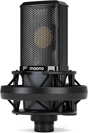 MAONO XLR Condenser Microphone with 34mm Large Diaphragm, Professional Cardioid Studio Mic for Podcasting, Recording, Streaming, Vocals, Voice Over, Music, ASMR(PM500)